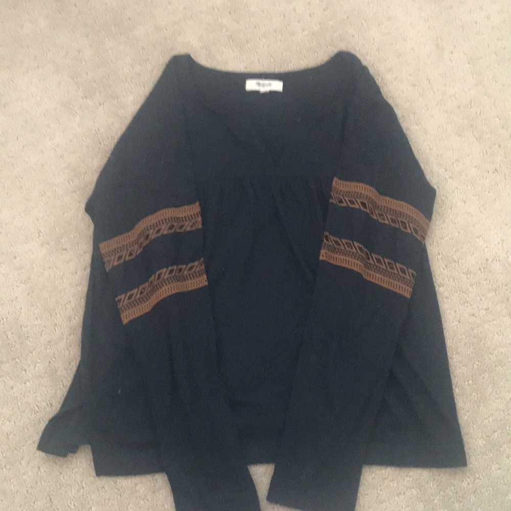 Madewell long sleeve swing top